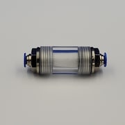 PPD Push Lock In-line Filter, 40 μm. 6mm fittings; poly filter. Large PPDF-50-06-06-P40